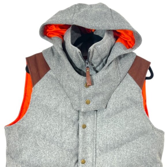 Alps and Meters Alpine Hooded Vest Gray Mens Medium Pre-Loved - Picture 2 of 7